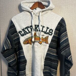 Handmade trout hoodie